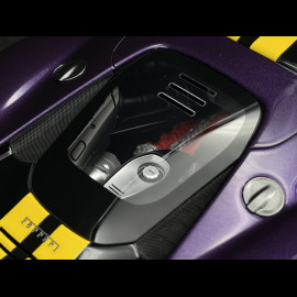 Ferrari 849 Testarossa Assetto Fiorano 2025 Viola Hong Kong / Yellow Stripes 1/18 BBR Models P18276E