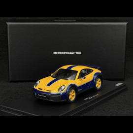 Porsche 911 Dakar Type 992 2024 Sonderwunsch Signal Yellow / Gentian Blue 1/43 Spark WAP020550260DK