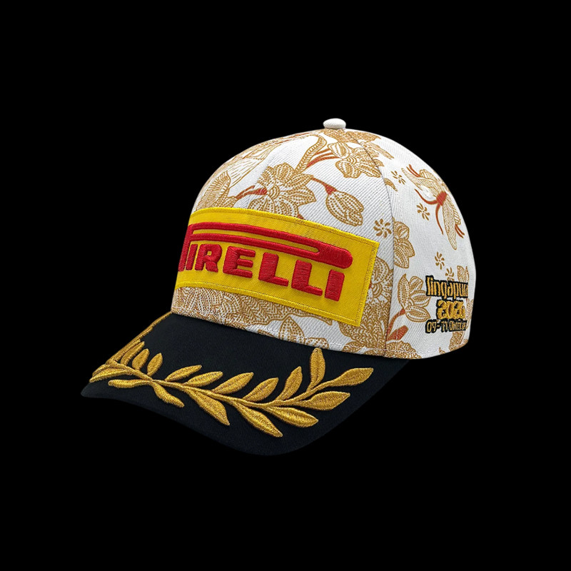 RARE : Pirelli Hat F1 Winner Singapore GP White / Gold - unisex