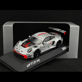 SELTEN Exemplar 1/1500 : Porsche 911 GT3 R Typ 992 2024 Silbergrau / Rot 1/43 Spark WAP02057126EVO