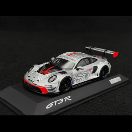 RARE Exemplar 1/1500 : Porsche 911 GT3 R Type 992 2024 Silver Grey / Red 1/43 Spark WAP02057126EVO