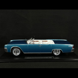 Lincoln Continental Cabriolet 1963 Metallic Türkis 1/18 KK Scale KKDC181524