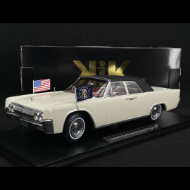 Lincoln Continental Cabriolet Présidentiel 1963 John F. Kennedy White 1/18 KK Scale KKDC181523