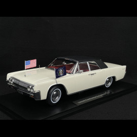 Lincoln Continental Cabriolet Présidentiel 1963 John F. Kennedy Weiß 1/18 KK Scale KKDC181523