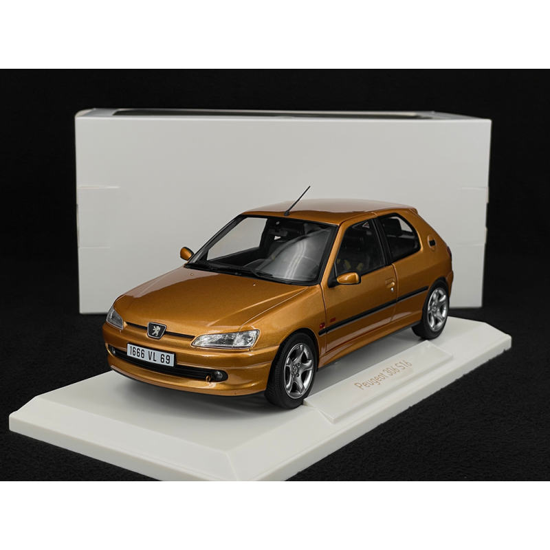 Peugeot 306 S16 1997 Vermeer Gelb 1/18 Norev 184940