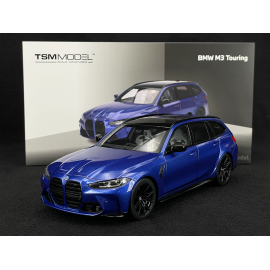 BMW M3 Touring G81 2023 Portimao Blue Metallic 1/18 TrueScale Models TSM181029