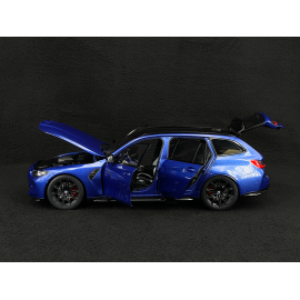 BMW M3 Touring G81 2023 Portimao Blue Metallic 1/18 TrueScale Models TSM181029