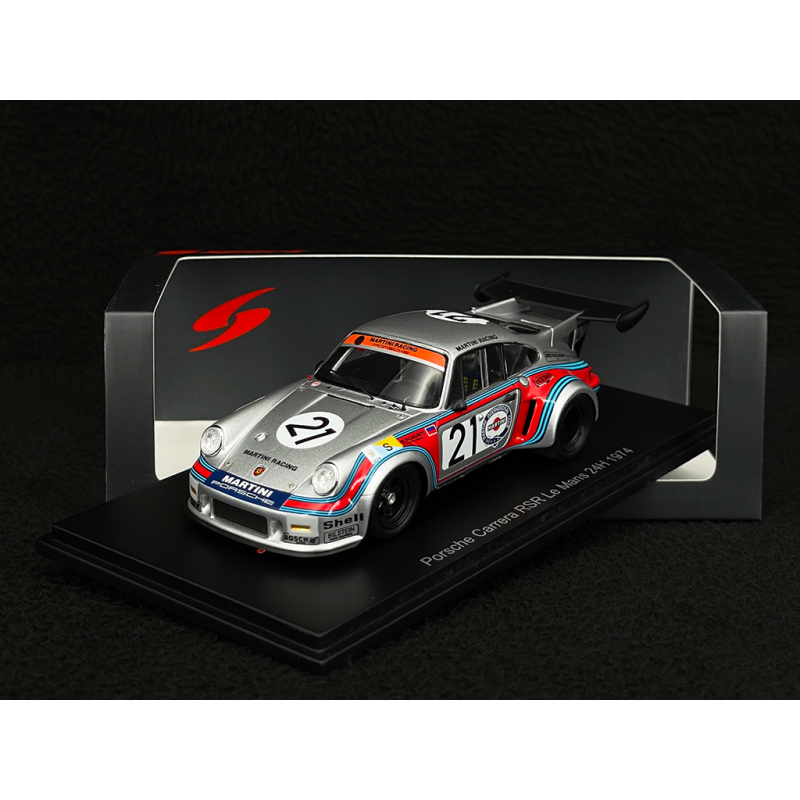 Porsche 911 Carrera Turbo RSR n° 21 24h Le Mans 1974 Martini Racing 1/43 Spark S9791