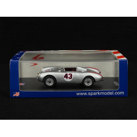Porsche 550 Spyder n° 43 7th 12h Sebring 1956 1/43 Spark US463