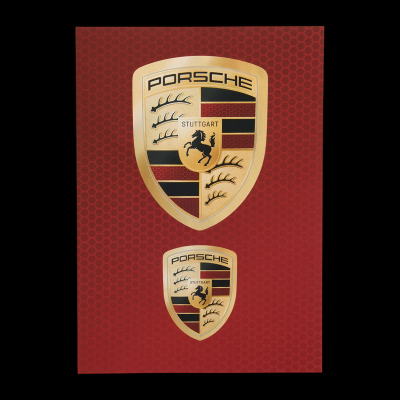 Set von 2 Porsche Emblem Aufkleber WAP05082026WAK
