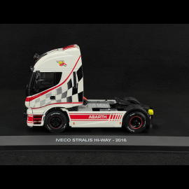 Iveco Stralis Hi-Way 2016 Transport Truck Abarth White / Red 1/43 Hachette G1470001