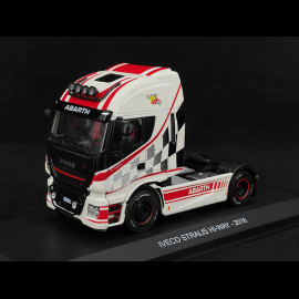 Iveco Stralis Hi-Way 2016 Transport Lkw Abarth Weiß / Rot 1/43 Hachette G1470001
