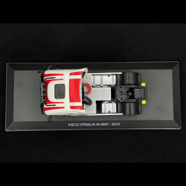 Iveco Stralis Hi-Way 2016 Transport Lkw Abarth Weiß / Rot 1/43 Hachette G1470001