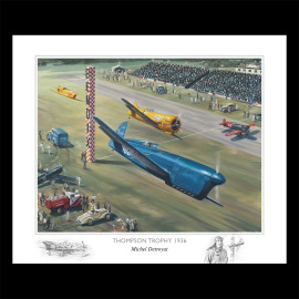 Poster Thompson Trophy 1936 Michel Detroyat 60 x 50 cm Original artwork by Benjamin Freudenthal