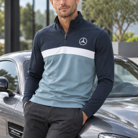 Mercedes-Benz Jumper Low Cost Half zip Puma Colorblock Blue / White B66450638 - men