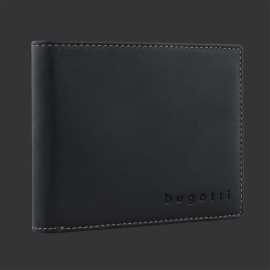 Bugatti Geldbörse aus Leder Herren Kartenetui Schwarz 49-2021-01