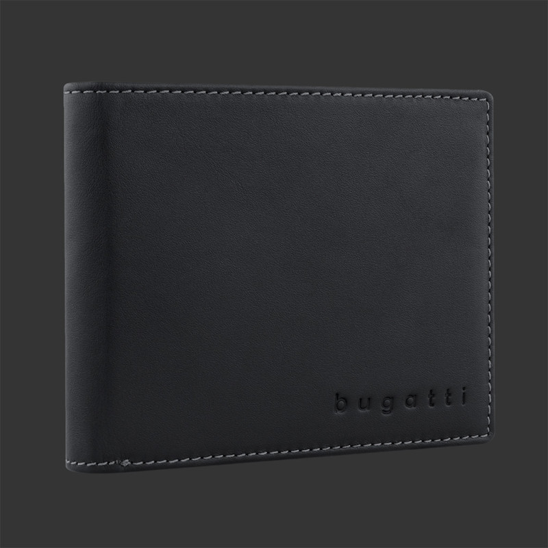 Bugatti Wallet in Leather Men’s Card Holder Black 49-2021-01
