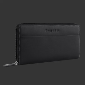 Bugatti Geldbörse aus Leder Damen Portemonnaie Schwarz 49-2021-02