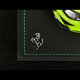 Ferrari 488 Pista 2018 Verde Germoglio / Black Stripes / Carbon Rims 1/18 BBR Models P18145O