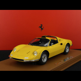 Ferrari Dino 246 GTS 1972 Giallo Modena / Schwarzer Innenraum 1/18 BBR Models P18152D