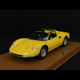 Ferrari Dino 246 GTS 1972 Giallo Modena / Schwarzer Innenraum 1/18 BBR Models P18152D