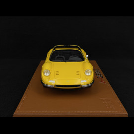 Ferrari Dino 246 GTS 1972 Giallo Modena / Schwarzer Innenraum 1/18 BBR Models P18152D