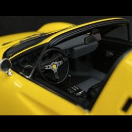 Ferrari Dino 246 GTS 1972 Giallo Modena / Schwarzer Innenraum 1/18 BBR Models P18152D