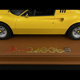 Ferrari Dino 246 GTS 1972 Giallo Modena / Schwarzer Innenraum 1/18 BBR Models P18152D