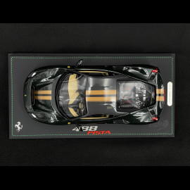Ferrari 488 Pista 2018 Verde British / Goldene Streifen / Carbon Felgen 1/18 BBR Models P18145N