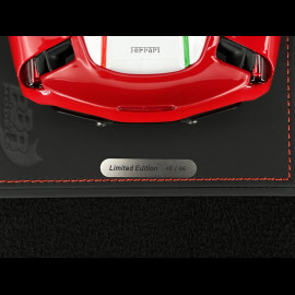 Ferrari 488 Pista Spider 2018 Rosso Corsa / Italian Tricolor Stripe 1/18 BBR Models P18162C4