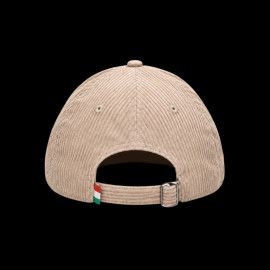 Pirelli Cap F1 Bestickte / Gerippter Samt Premium Beige PIRPC0153 - unisex