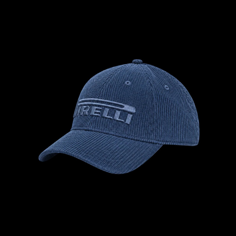 Pirelli Cap F1 Bestickte / Gerippter Samt Premium Marineblau PIRPC0152 - unisex