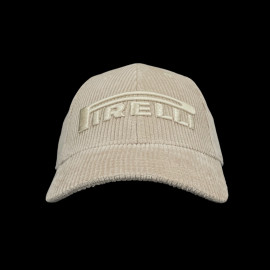 Pirelli Hat F1 Embroidered / Ribbed Velvet Premium Beige PIRPC0153 - unisex