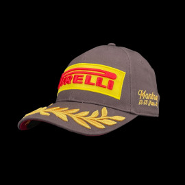 SELTEN : Pirelli Cap F1 Sieger Canada Grand Prix 25 F1 Bestickte Premium Braun PIRPC0071 - unisex