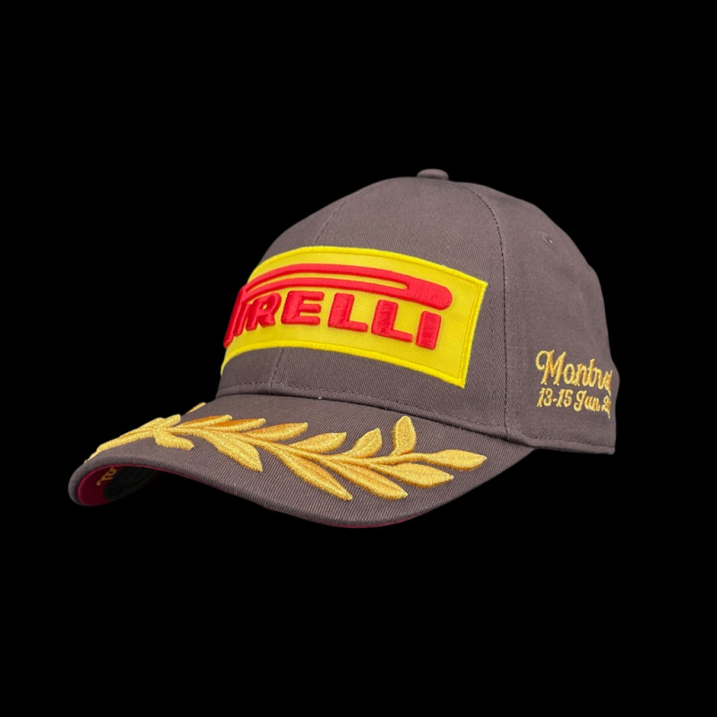 SELTEN : Pirelli Cap F1 Sieger Canada Grand Prix 25 F1 Bestickte Premium Braun PIRPC0071 - unisex