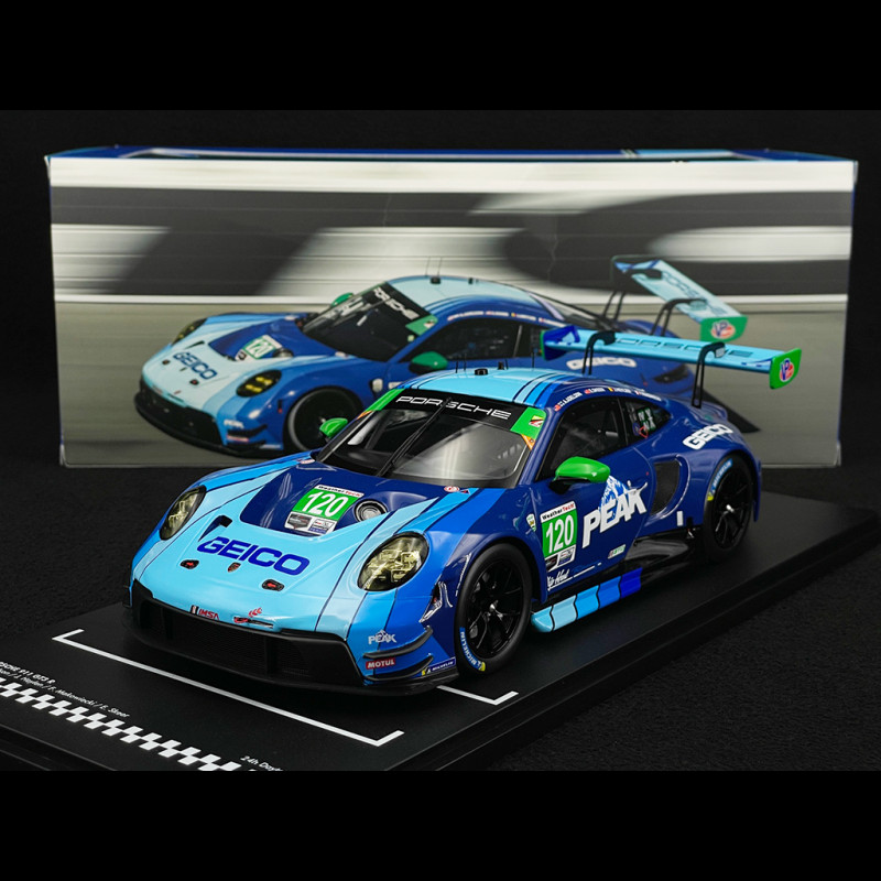Porsche 911 GT3 R Type 992 n° 120 7th GTD 24h Daytona 2024 1/18 Ixo LEGT18-120DYT24