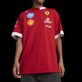 Ferrari T-shirt F1 Team Leclerc / Hamilton Puma Dark Red 701232810-001 - unisex