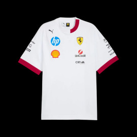 Ferrari T-shirt F1 Team Leclerc / Hamilton Puma White 701232810-002 - unisex