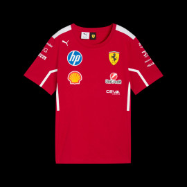 Ferrari T-Shirt Günstige F1 Team Leclerc / Hamilton Puma Dunkelrot 701232809-001 - unisex