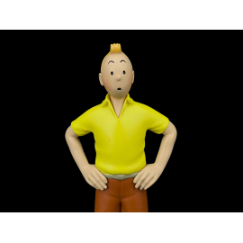 Tim und Struppi Figur - Tim in einem gelben Polohemd - Die Zigarren des Pharaos 12 cm 42263