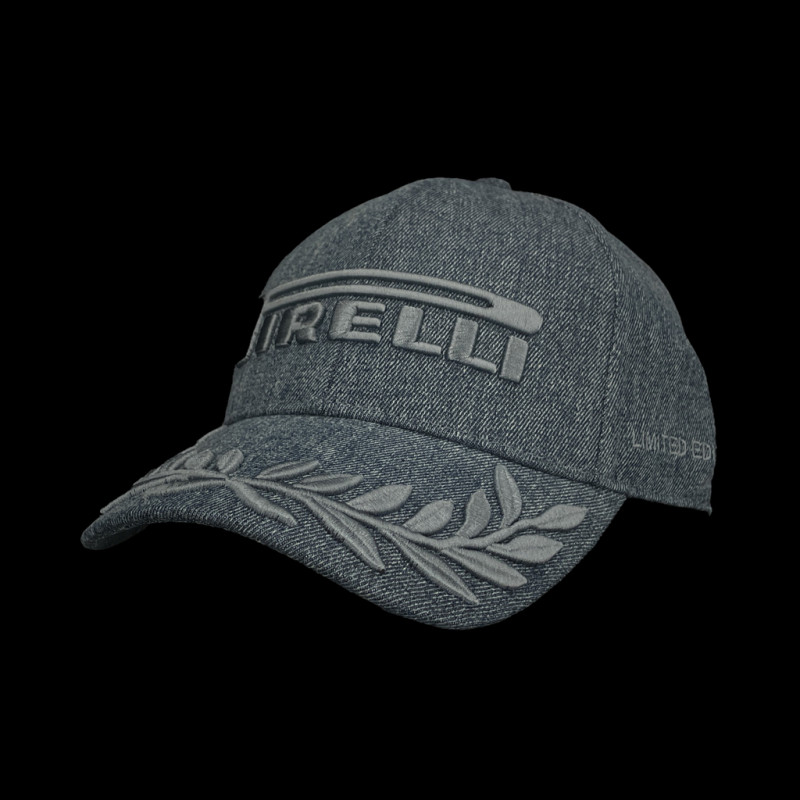 Pirelli Cap F1 Bestickte Premium Denimblau PIRPC0154 - unisex