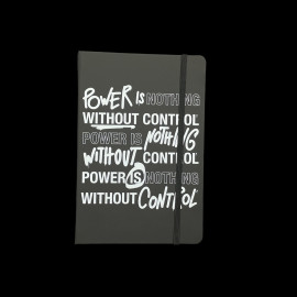 Pirelli Notizbuch F1 A5 "Power is Nothing Without Control" Schwarz PIRPC0144