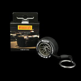 Pirelli Schlüsselanhänger F1 Harter-Reifen Weiß PIRPC0130
