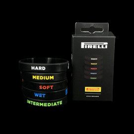 5er-Set Pirelli-Armbänder F1 Schwarz PIRPC0025