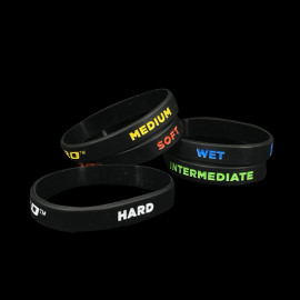 Set of 5 Pirelli Wristbands F1 Black PIRPC0025