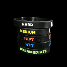 5er-Set Pirelli-Armbänder F1 Schwarz PIRPC0025