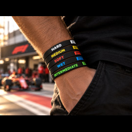 Set of 5 Pirelli Wristbands F1 Black PIRPC0025