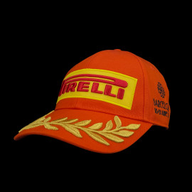 SELTEN : Pirelli Cap F1 Sieger Barcelona Grand Prix F1 Bestickte Premium Orange PIRPC0086 - unsiex