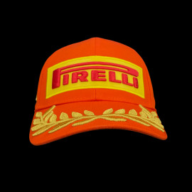 SELTEN : Pirelli Cap F1 Sieger Barcelona Grand Prix F1 Bestickte Premium Orange PIRPC0086 - unsiex