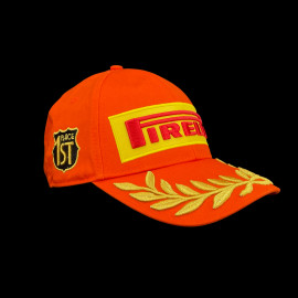 SELTEN : Pirelli Cap F1 Sieger Barcelona Grand Prix F1 Bestickte Premium Orange PIRPC0086 - unsiex